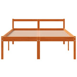 Seniorenbed massief grenenhout wasbruin 120x200 cm