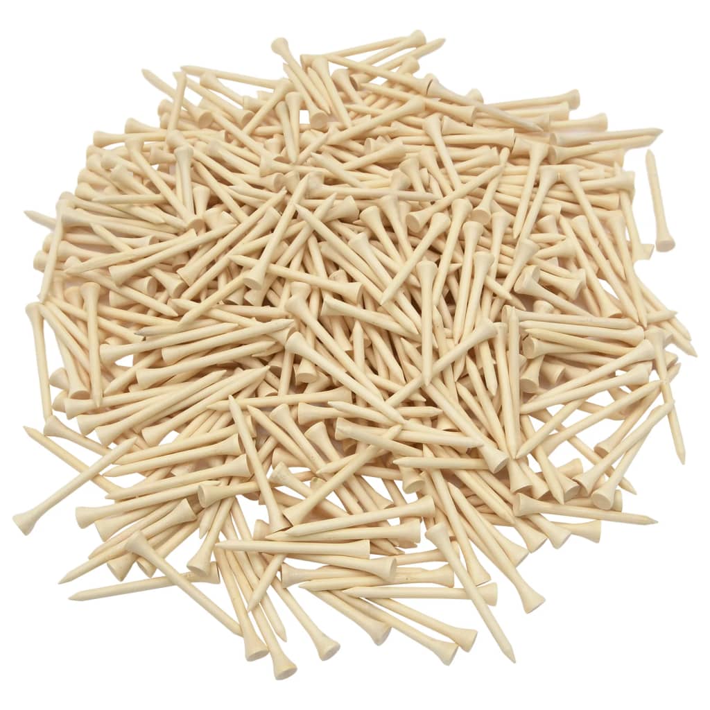 1000 st Golftees 54 mm bamboe