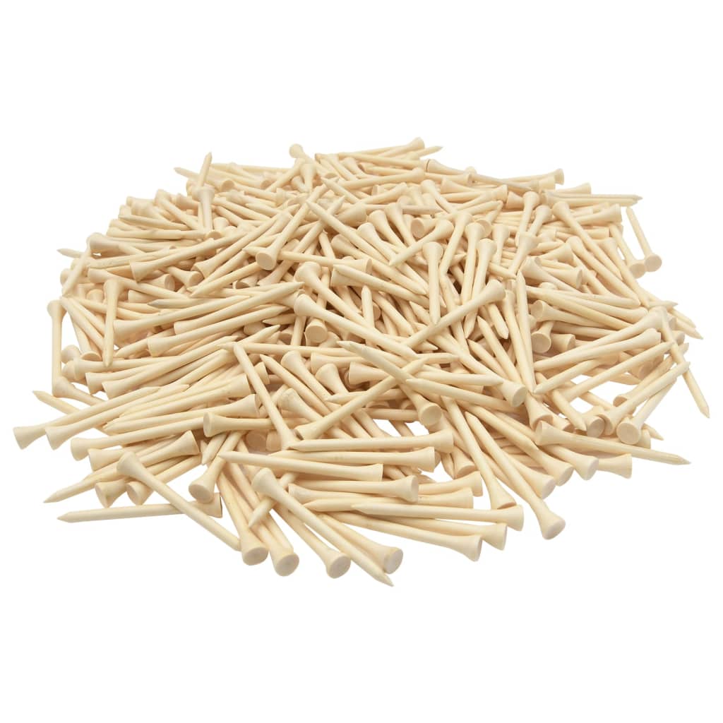 1000 st Golftees 83 mm bamboe - AllerleiShop