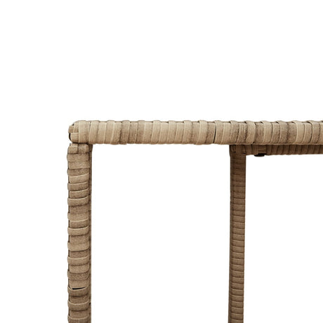 Opbergschappen 2 st poly rattan beige - AllerleiShop