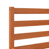 Bedframe zonder matras massief grenenhout wasbruin 135x190 cm