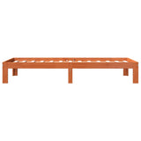 Bedframe zonder matras massief grenenhout wasbruin 100x200 cm