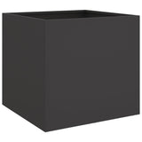 Plantenbakken 2 st 42x40x39 cm staal zwart - AllerleiShop