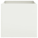 Plantenbakken 2 st 42x40x39 cm staal wit - AllerleiShop