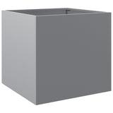 Plantenbakken 2 st 42x40x39 cm gegalvaniseerd staal zilverkleur - AllerleiShop