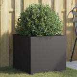 Plantenbak 49x47x46 cm staal zwart - AllerleiShop