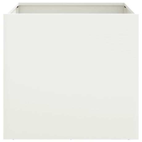 Plantenbak 49x47x46 cm staal wit - AllerleiShop