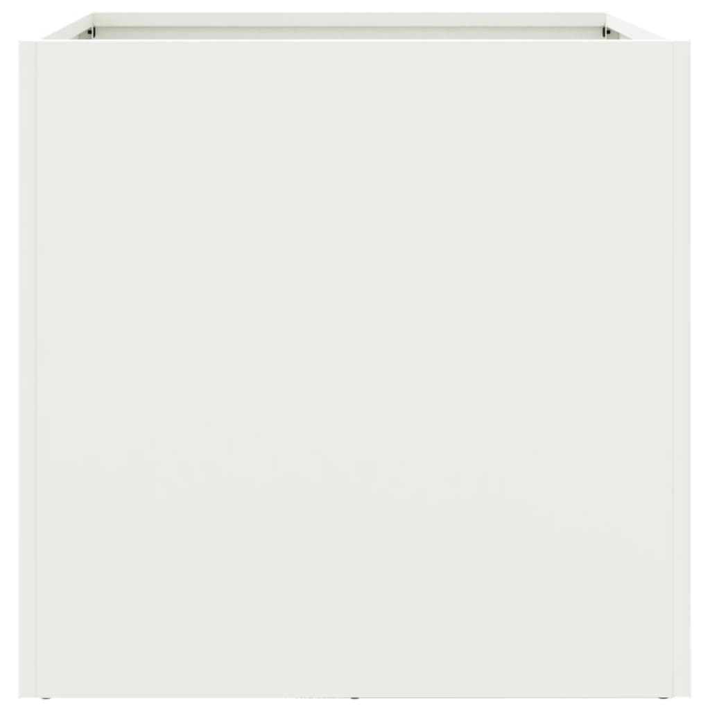 Plantenbak 49x47x46 cm staal wit - AllerleiShop