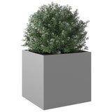 Plantenbak 49x47x46 cm gegalvaniseerd staal zilverkleurig