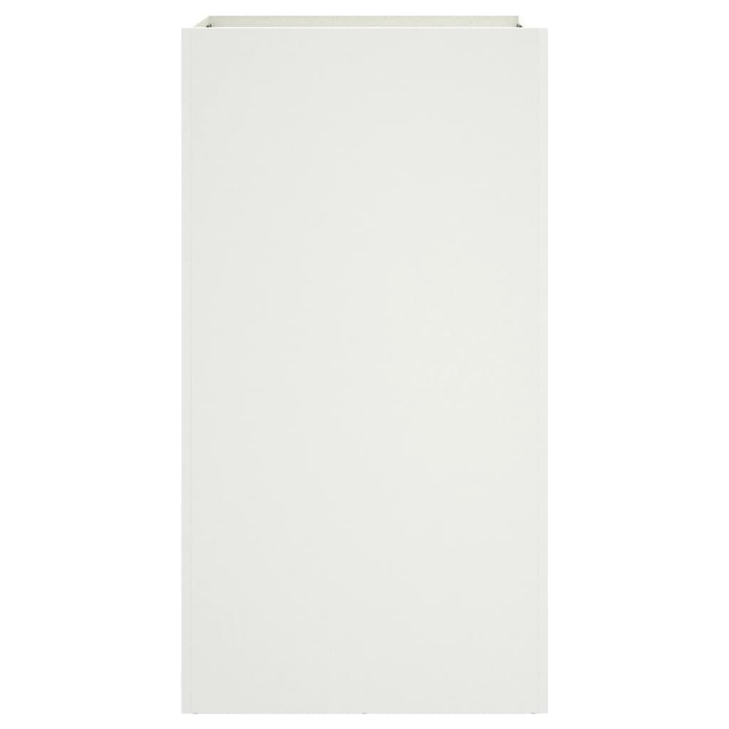 Plantenbak 42x38x75 cm staal wit - AllerleiShop