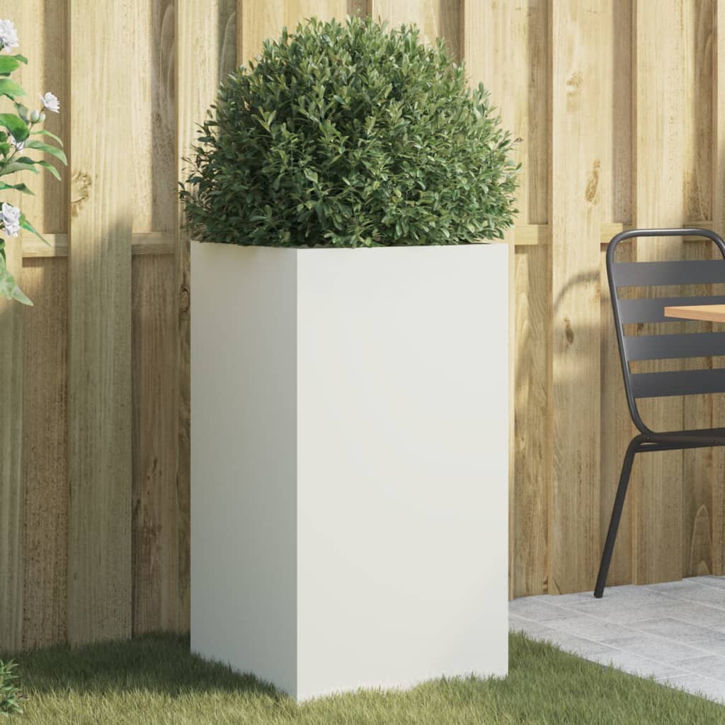 Plantenbak 42x38x75 cm staal wit - AllerleiShop