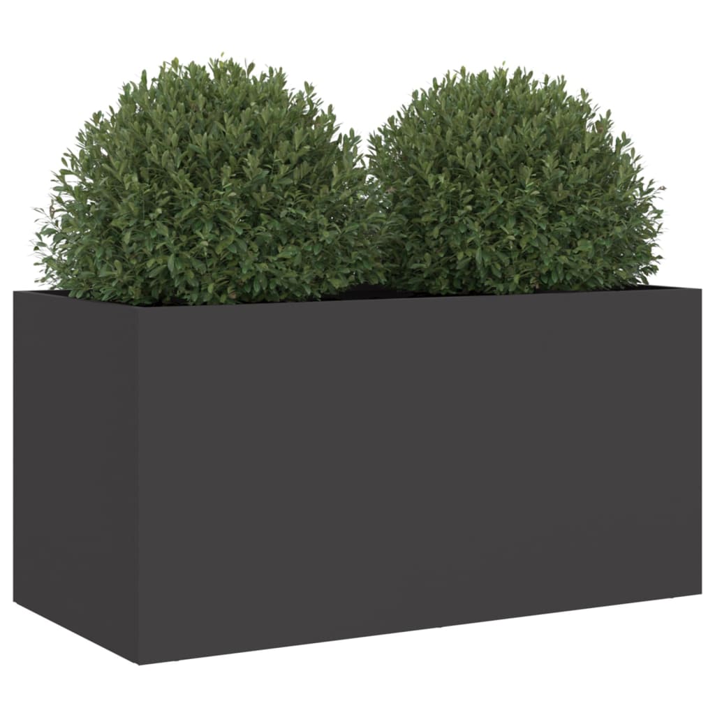 Plantenbak 62x30x29 cm staal zwart - AllerleiShop