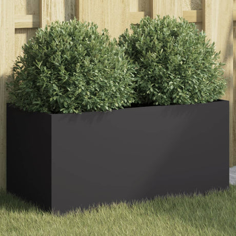 Plantenbak 62x30x29 cm staal zwart - AllerleiShop