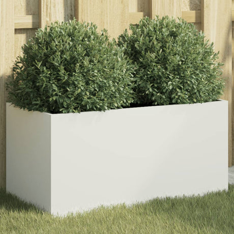 Plantenbak 62x30x29 cm staal wit - AllerleiShop