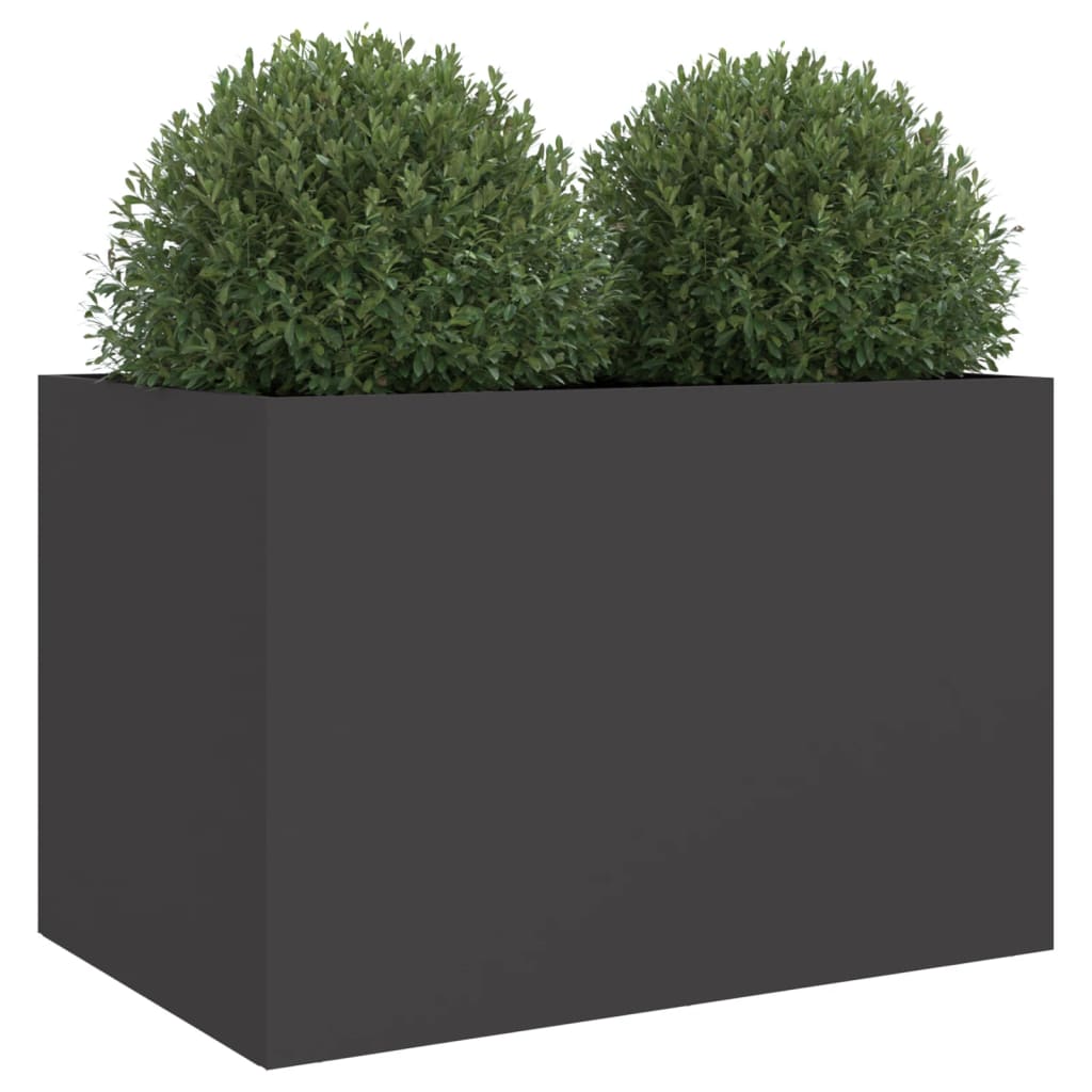 Plantenbak 62x40x39 cm staal zwart - AllerleiShop