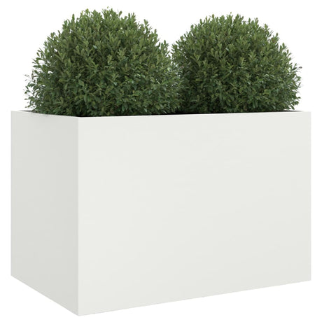 Plantenbak 62x40x39 cm staal wit - AllerleiShop