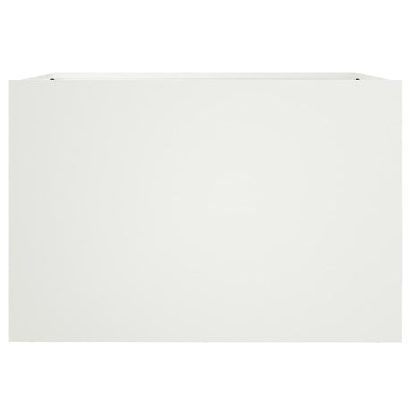 Plantenbak 62x40x39 cm staal wit - AllerleiShop