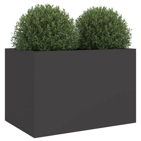 Plantenbak 62x47x46 cm staal zwart