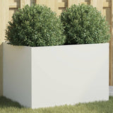 Plantenbak 62x47x46 cm staal wit