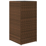 Plantenbakken 2 st 40x40x80 cm poly rattan bruin - AllerleiShop