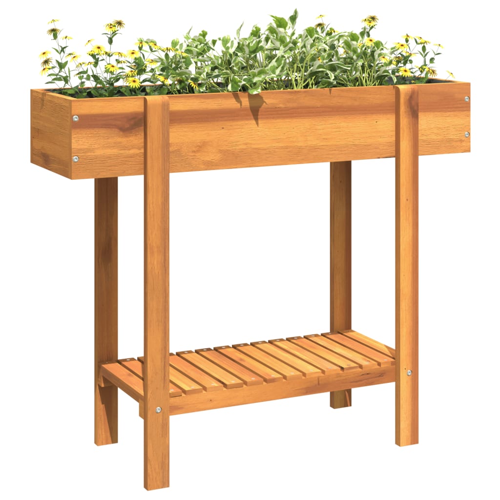 Plantenbak verhoogd 90x30x75 cm massief acaciahout - AllerleiShop