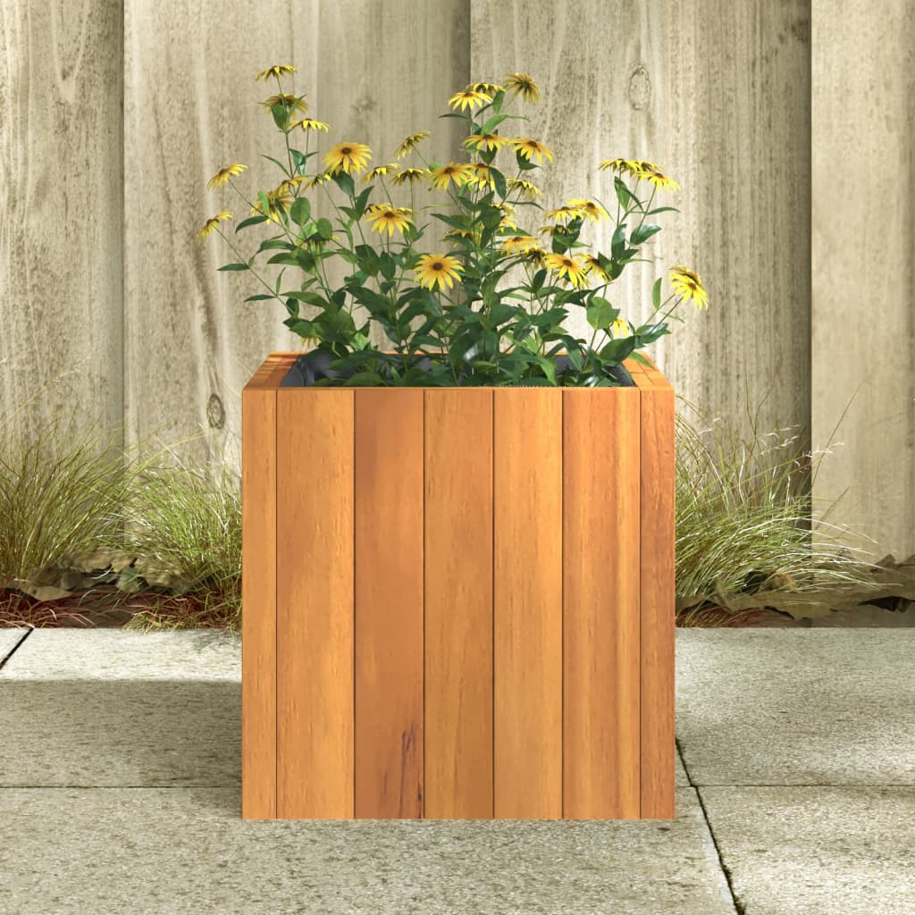 Plantenbak 25x25x25 cm massief acaciahout - AllerleiShop