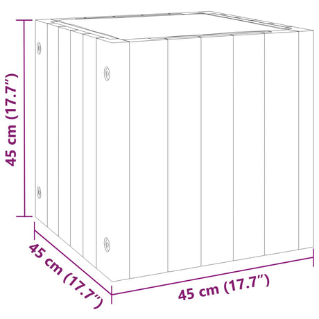 Plantenbak 45x45x45 cm massief acaciahout - AllerleiShop