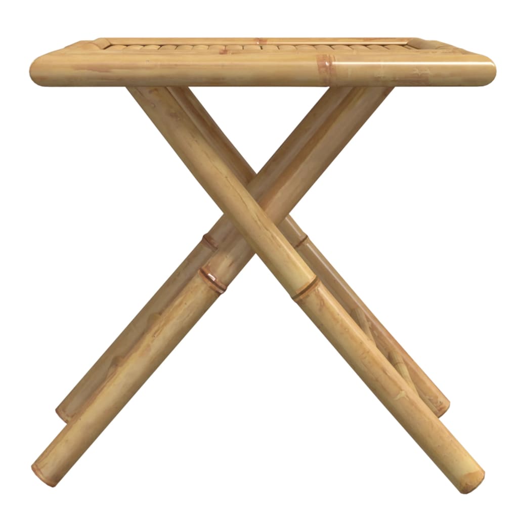 Tuintafel inklapbaar 45x45x45 cm bamboe - AllerleiShop