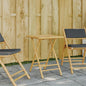 Tuintafel inklapbaar 55x55x75 cm bamboe - AllerleiShop