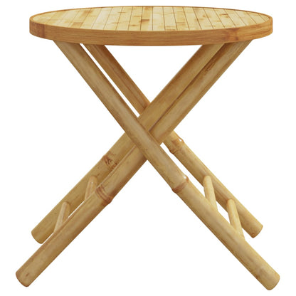 Tuintafel inklapbaar Ø 45x45 cm bamboe - AllerleiShop