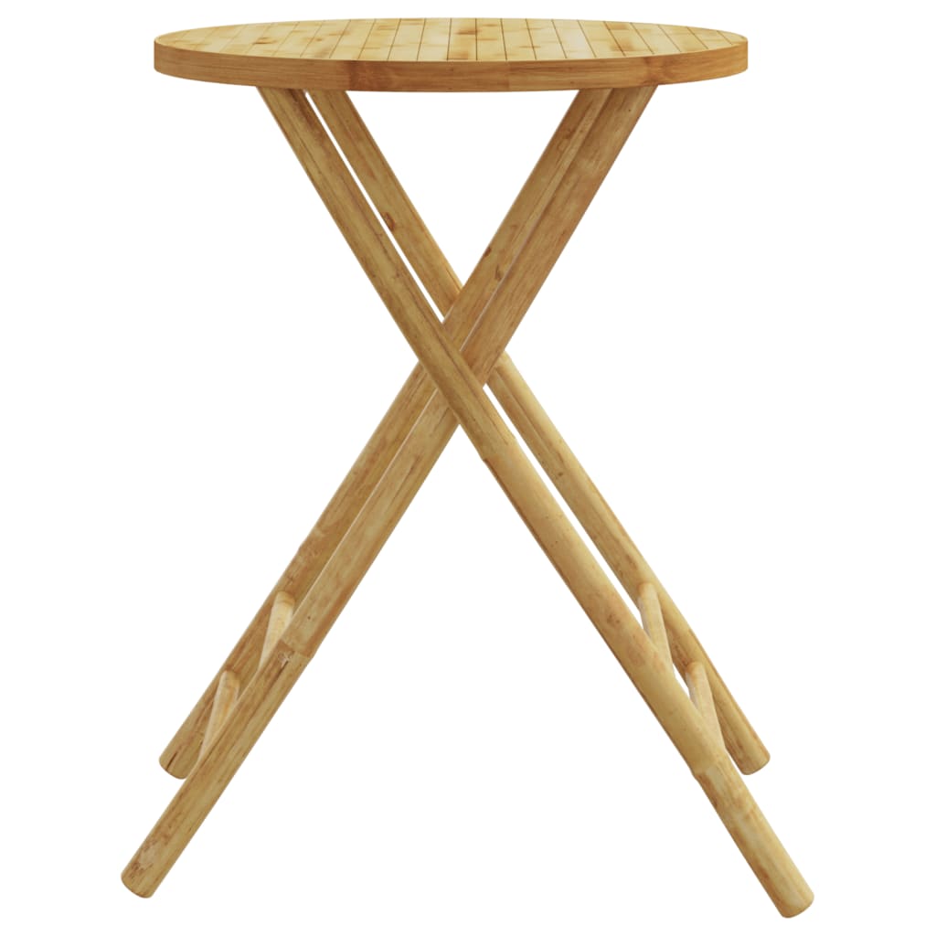 Tuintafel inklapbaar Ø 55x75 cm bamboe - AllerleiShop