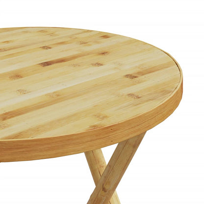 Tuintafel inklapbaar Ø 55x75 cm bamboe - AllerleiShop