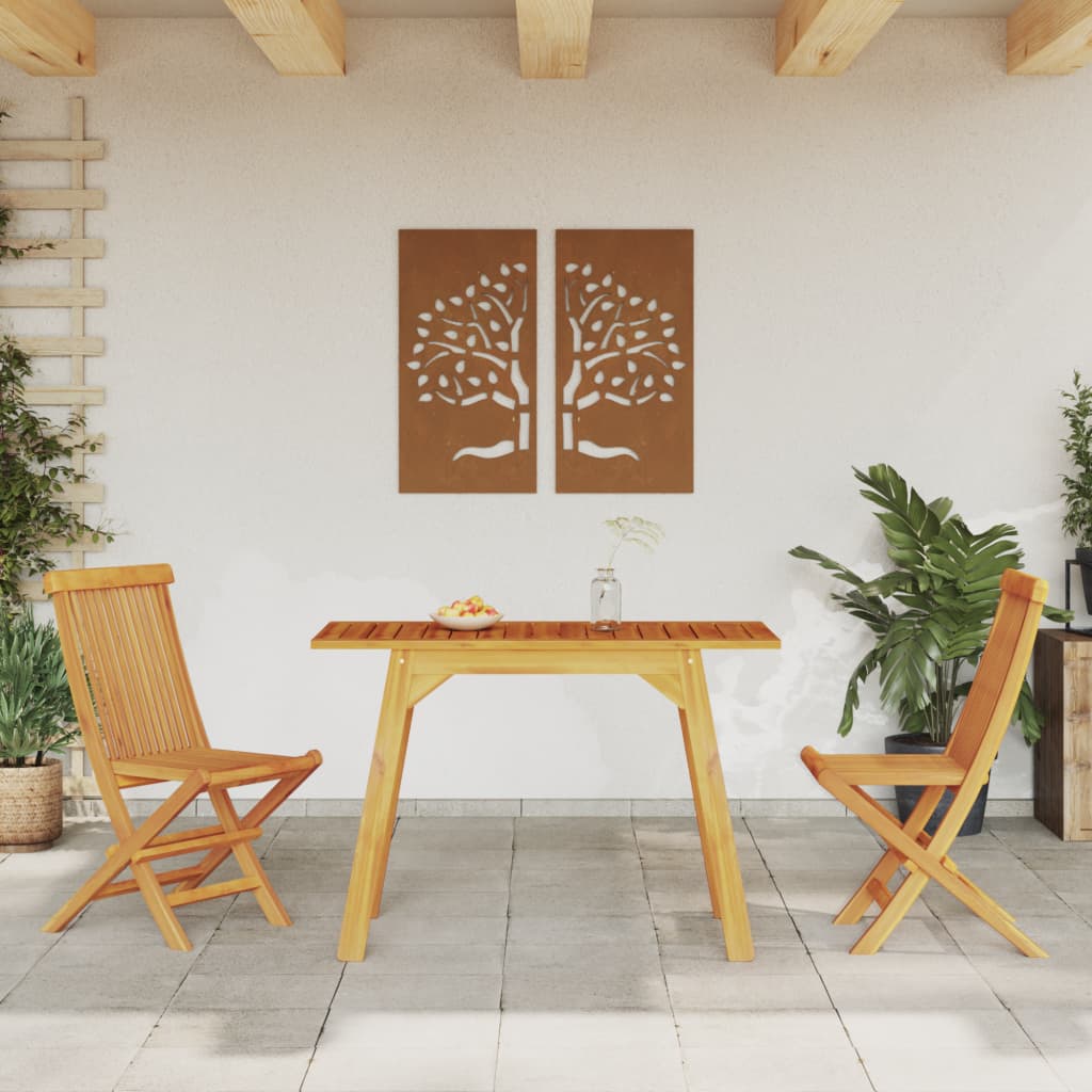 Tuintafel 110x56x75 cm massief acaciahout - AllerleiShop