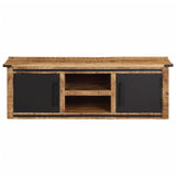 Tv-meubel met deuren 105x33x36cm massief mangohout