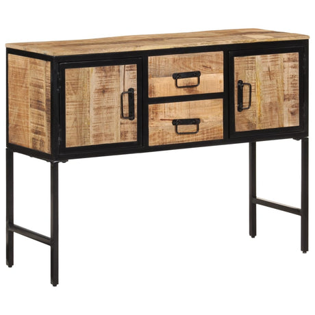 Hoge kast 100x35x75 cm massief ruw mangohout - AllerleiShop