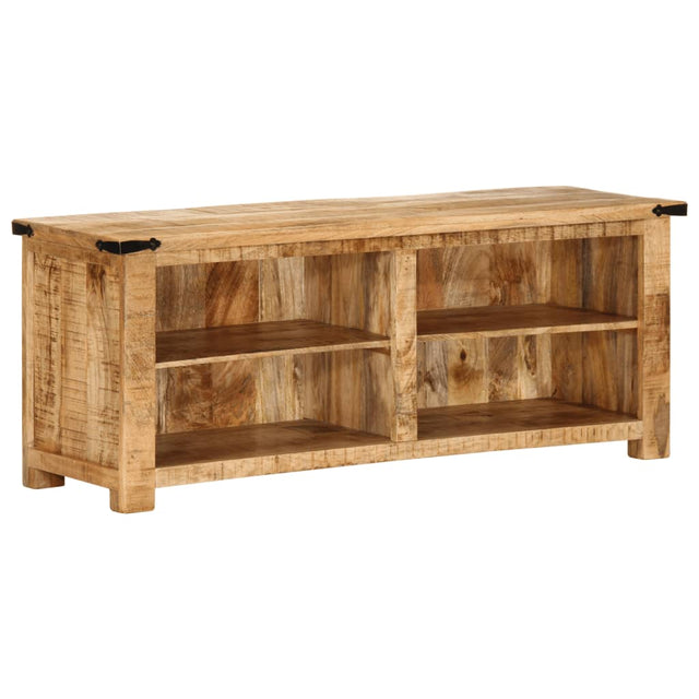 Tv-meubel 110x35x40 cm massief ruw mangohout - AllerleiShop