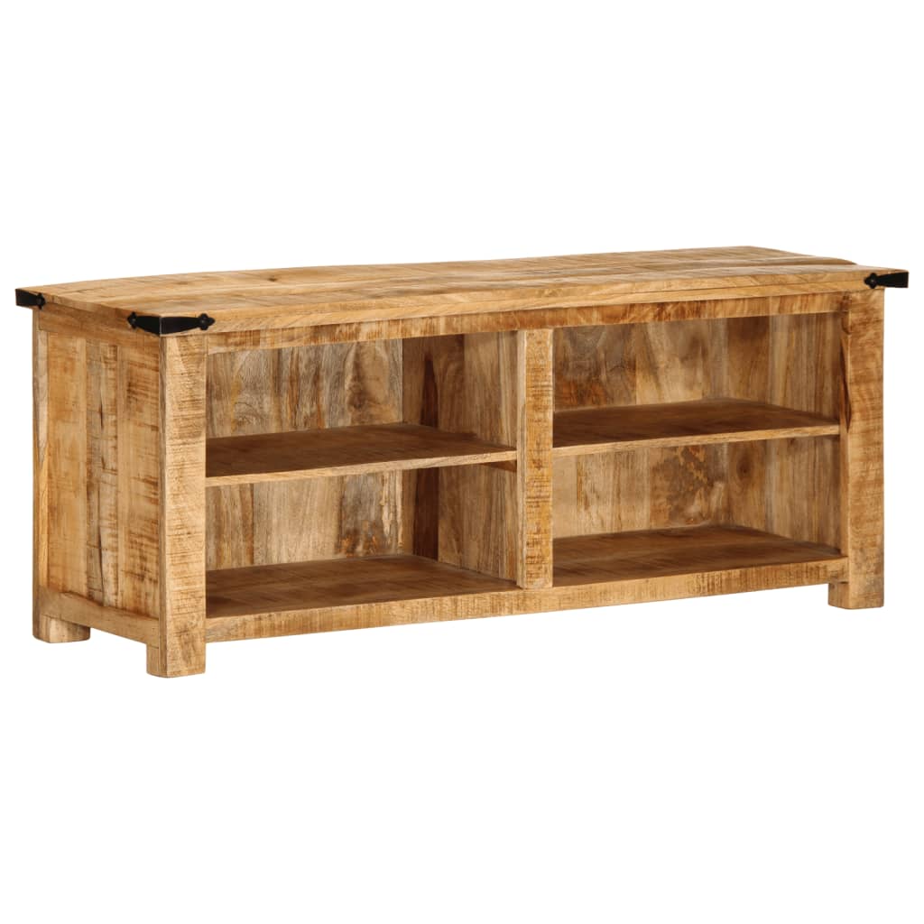 Tv-meubel 110x35x40 cm massief ruw mangohout - AllerleiShop