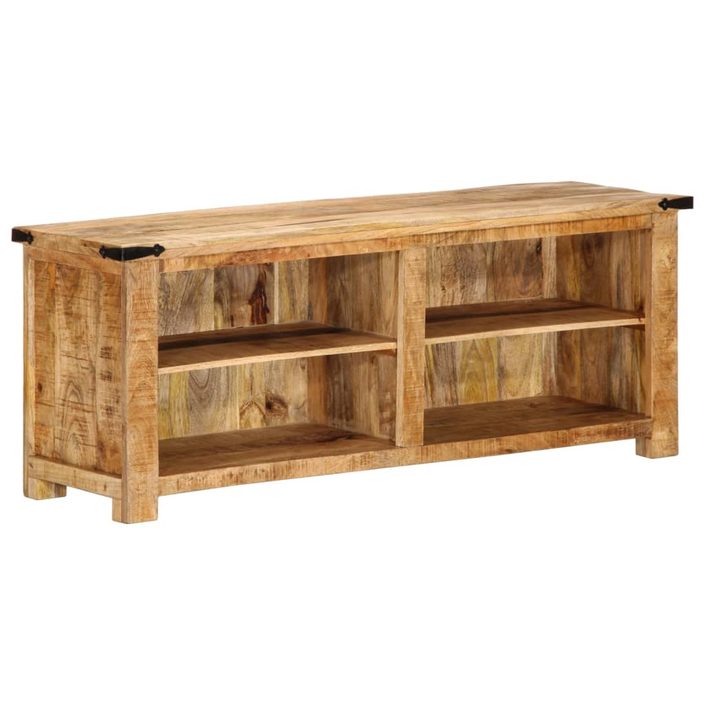 Tv-meubel 110x35x40 cm massief ruw mangohout - AllerleiShop