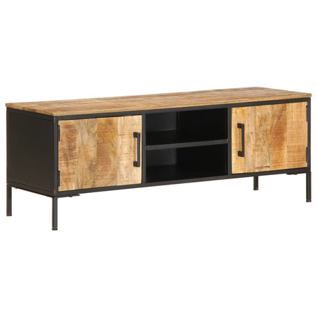 Tv-meubel 110x35x40 cm massief ruw mangohout - AllerleiShop