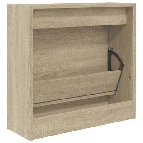 Schoenenkast 60x21x57 cm bewerkt hout sonoma eikenkleurig