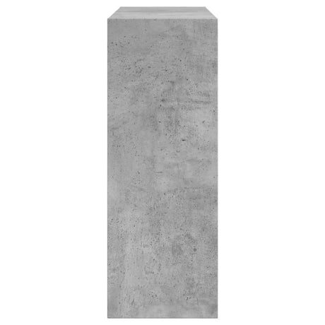 Schoenenkast 60x21x57 cm bewerkt hout betongrijs