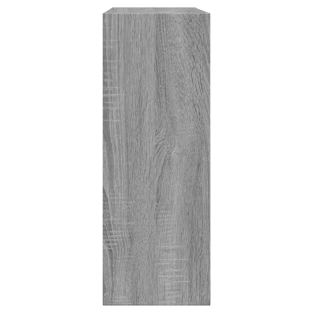 Schoenenkast 60x21x57 cm bewerkt hout grijs sonoma eikenkleurig