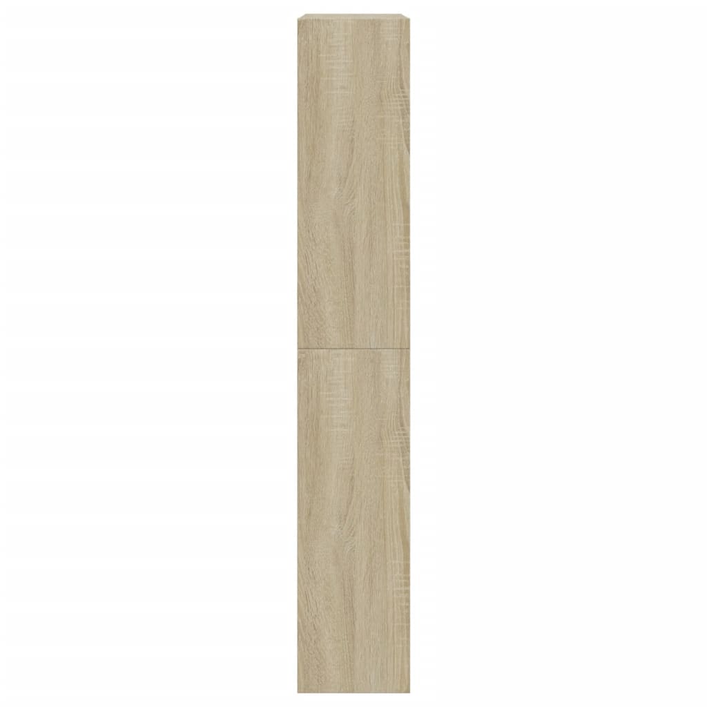 Schoenenkast 60x21x125,5 cm bewerkt hout sonoma eikenkleurig