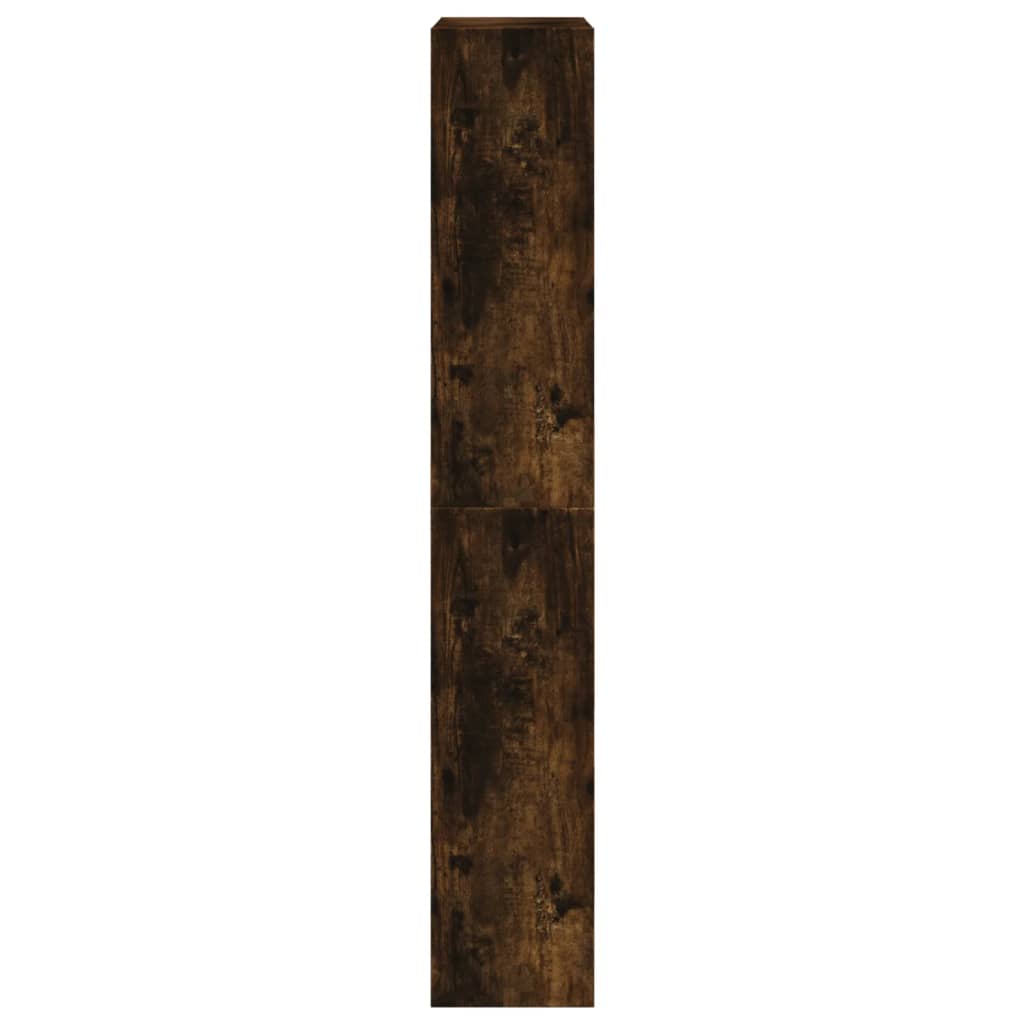 Schoenenkast 60x21x125,5 cm bewerkt hout gerookt eikenkleurig