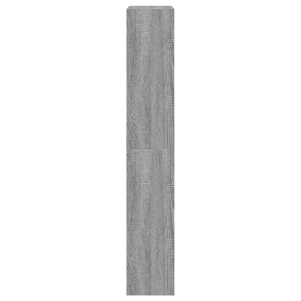 Schoenenkast 60x21x125,5 cm bewerkt hout grijs sonoma eiken