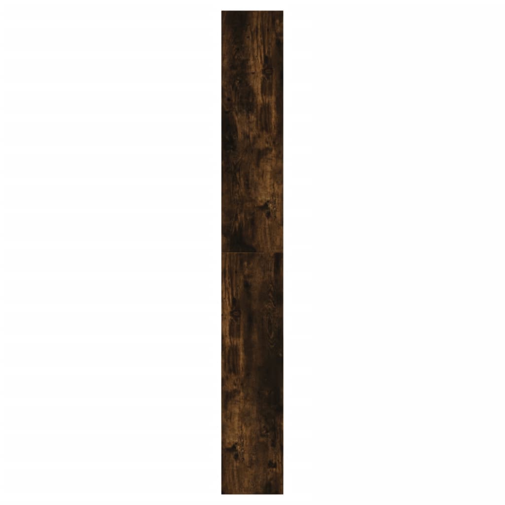 Schoenenkast 60x21x163,5 cm bewerkt hout gerookt eikenkleurig