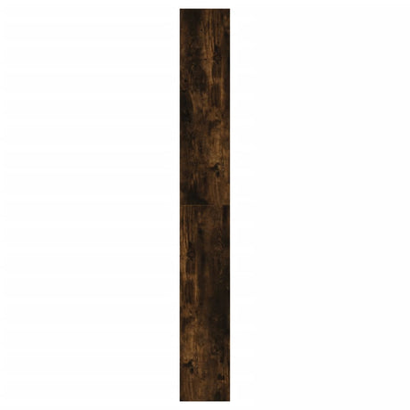 Schoenenkast 60x21x163,5 cm bewerkt hout gerookt eikenkleurig