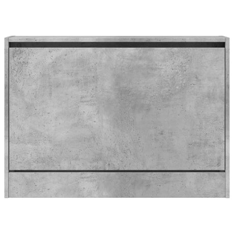 Schoenenkast 80x21x57 cm bewerkt hout betongrijs