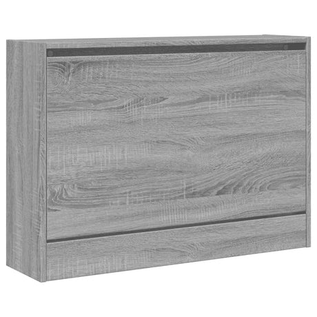 Schoenenkast 80x21x57 cm bewerkt hout grijs sonoma eikenkleur