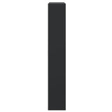 Schoenenkast 80x21x125,5 cm bewerkt hout zwart
